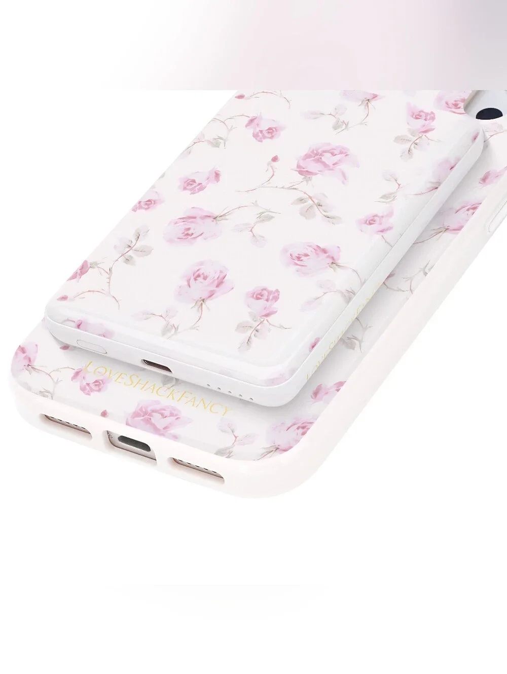 NWT LoveShackFancy x Target Case-Mate Magnetic Battery Pack Ribbon Rosa Flora 5k